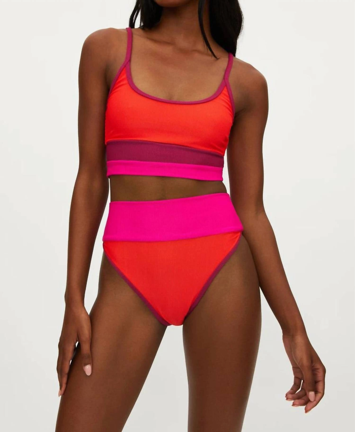 Eva Colorblock Top In Be Mine Colorblock