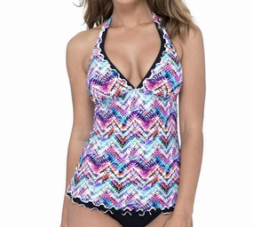 Fantasia Halter Tankini Top In Pro Fantasia