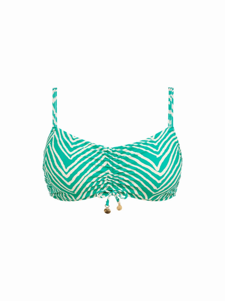 Fiji Falls Bralette Bikini Top - Marine