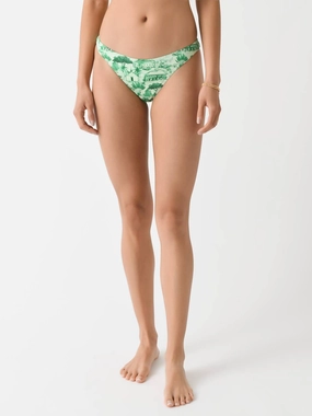 Flamands Bikini Bottom In Green Gustavia