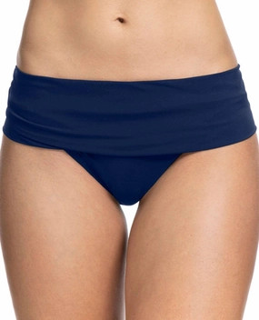 Fold Over Tankini Bottom In Tutti Frutti Navy
