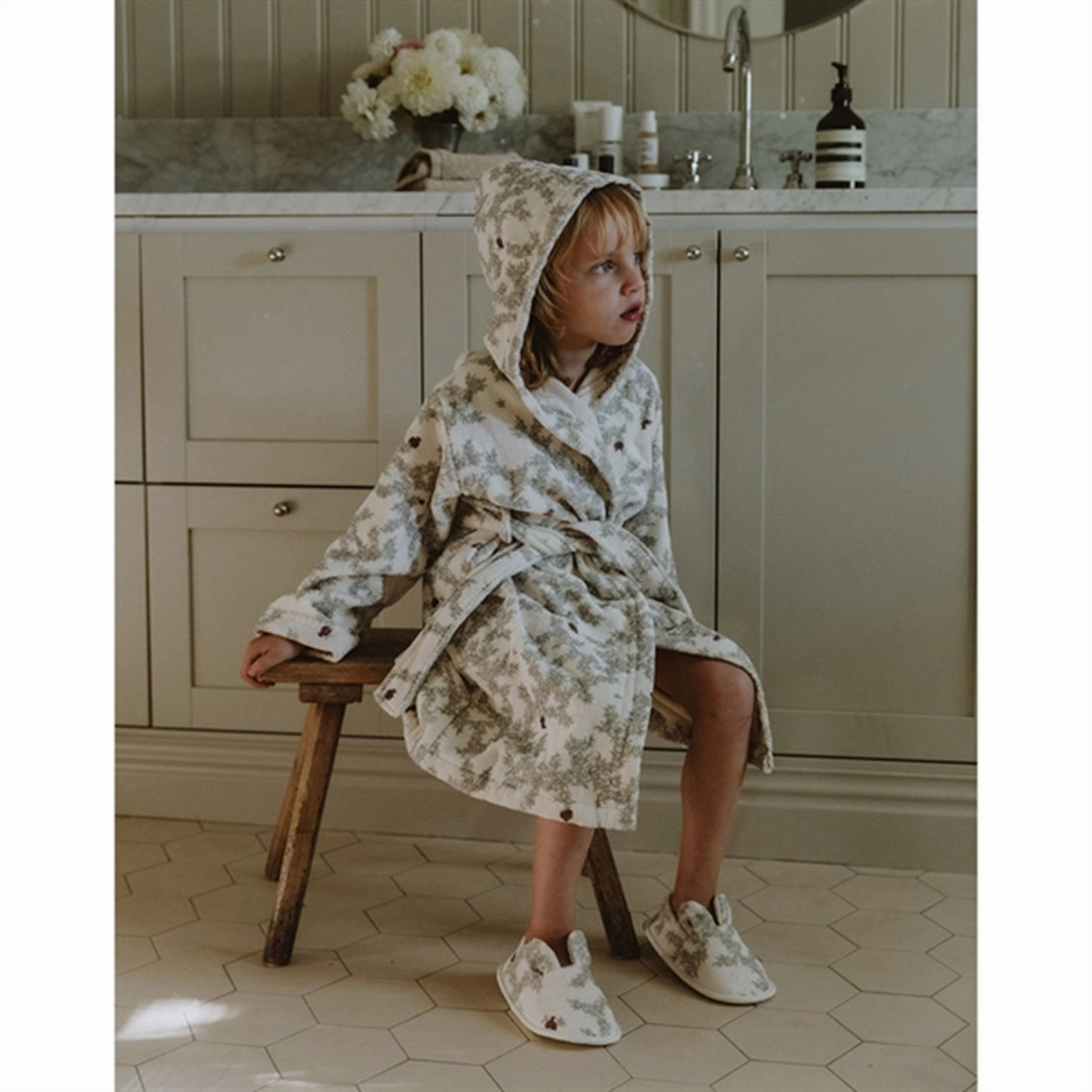 Garbo&Friends Terry Bath Robe Pomegranate
