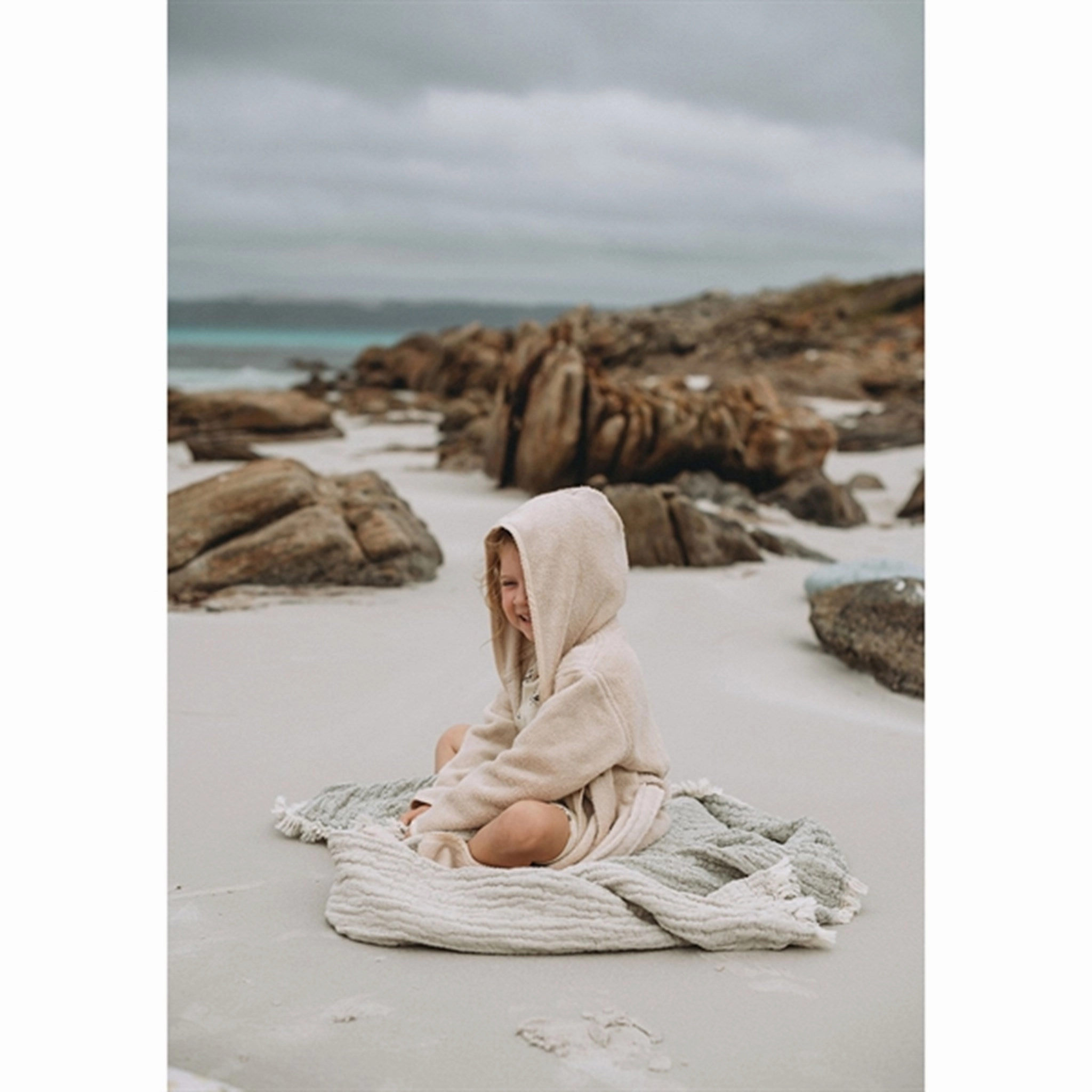 Garbo&Friends Terry Bath Robe Sand