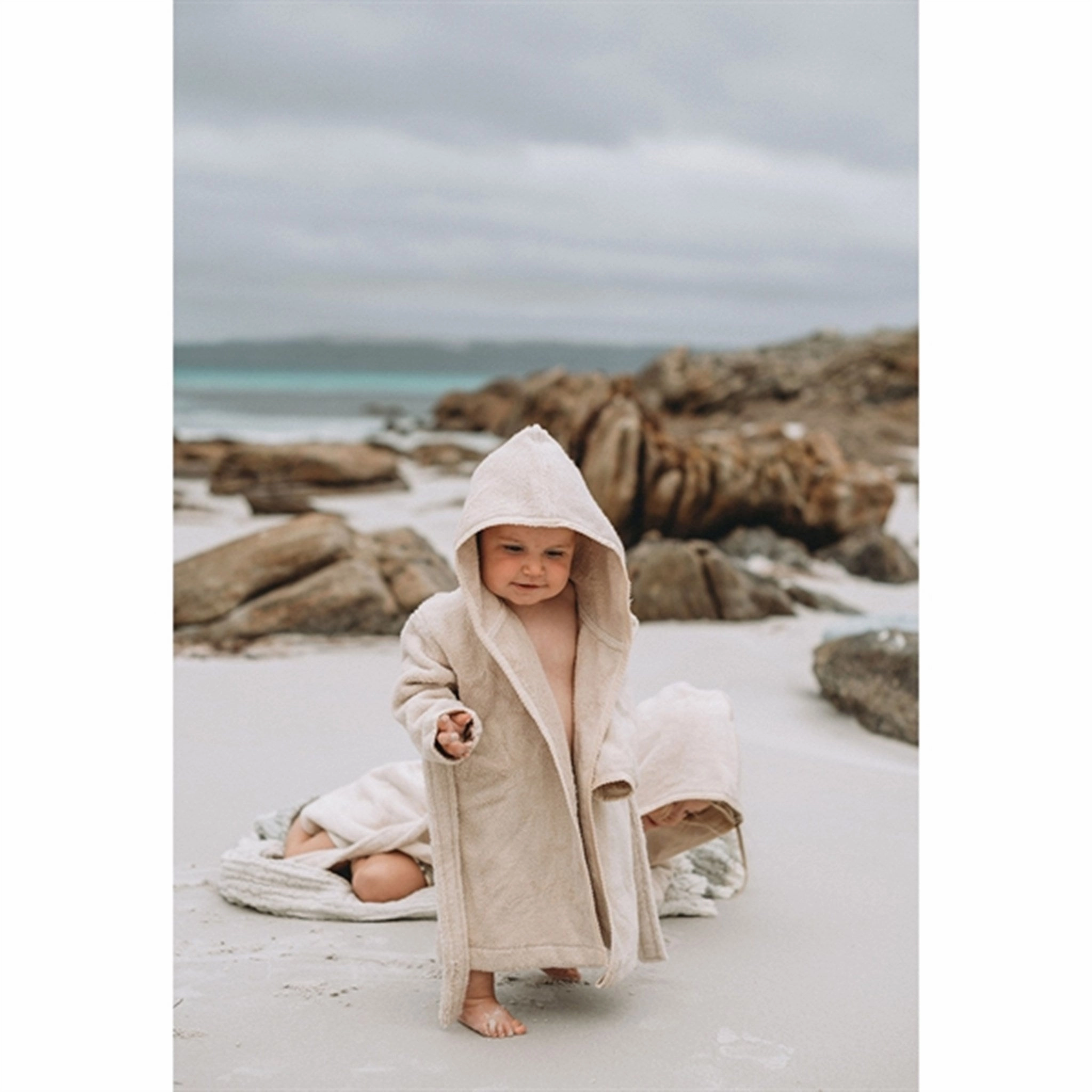 Garbo&Friends Terry Bath Robe Sand