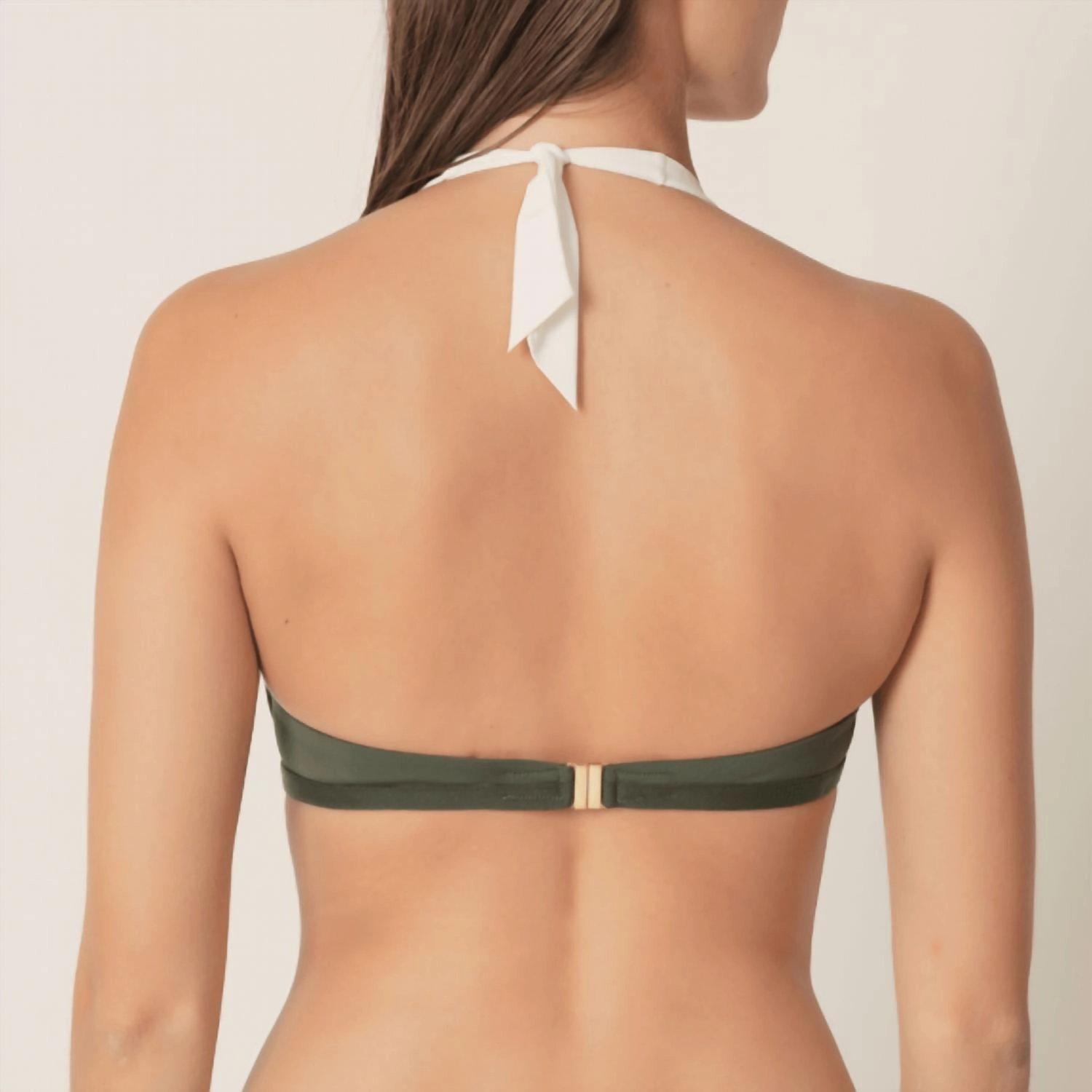 Gina Padded Bikini Top In Dark Olive