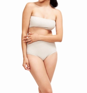 Giovanna Bandeau Bikini Top In White