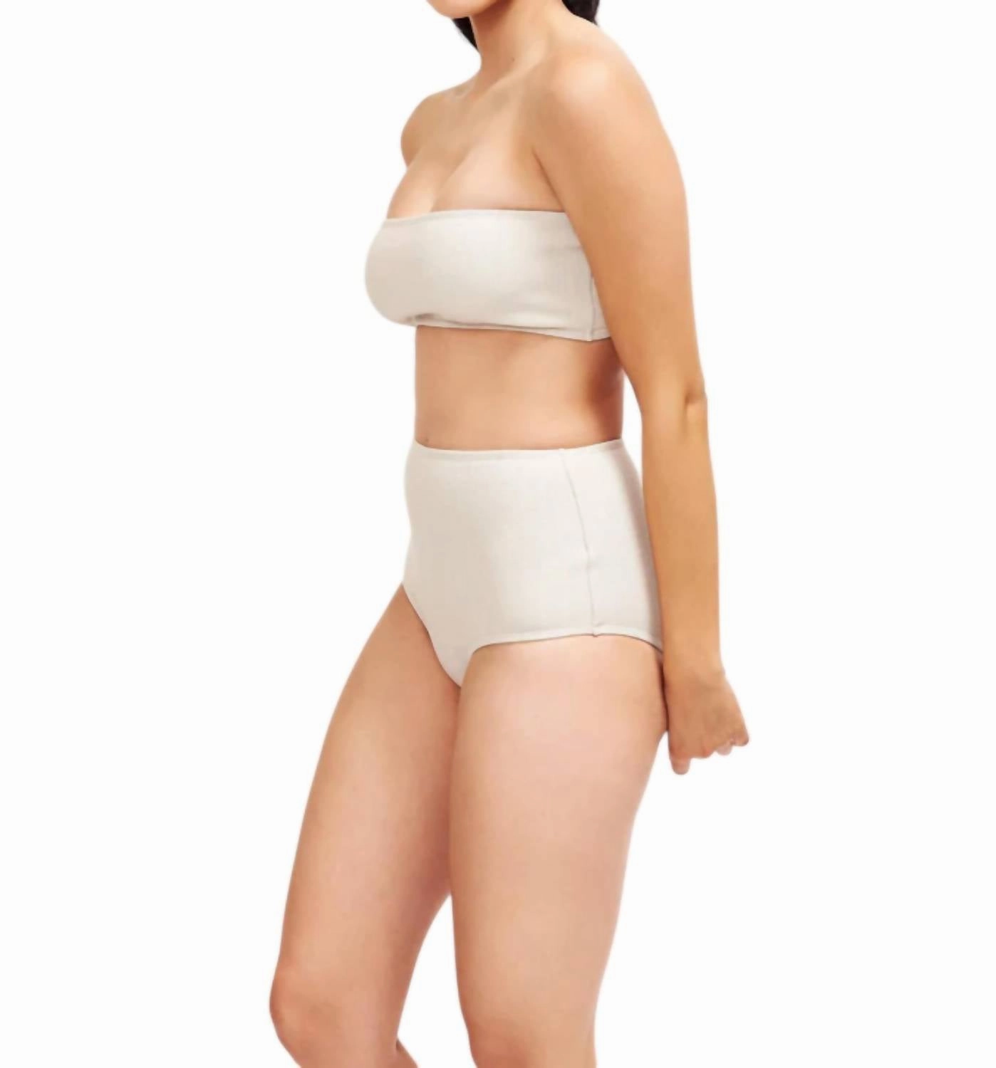 Giovanna Bandeau Bikini Top In White