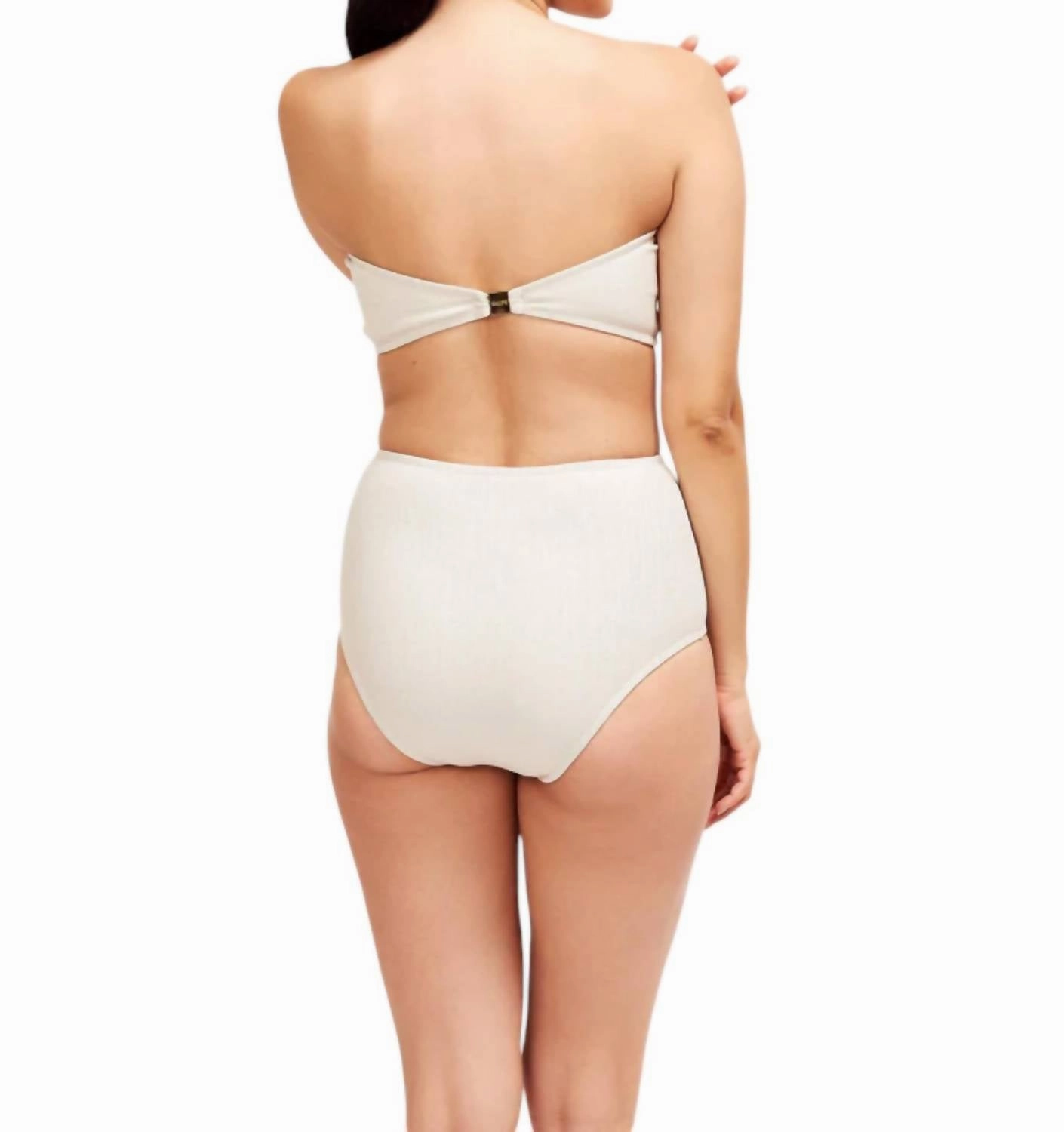 Giovanna Bandeau Bikini Top In White
