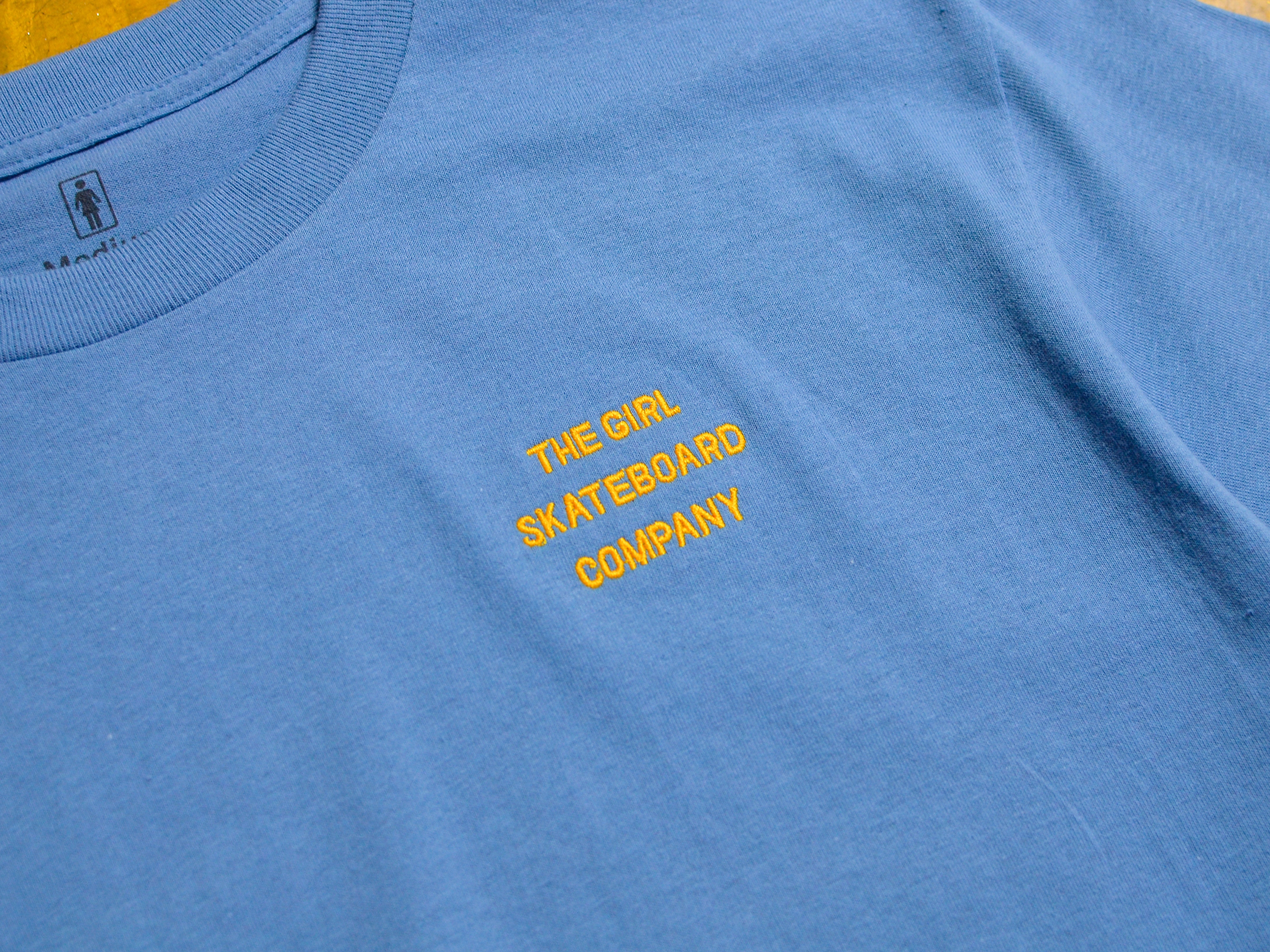 Girl Sans Embroidered T-Shirt - Slate
