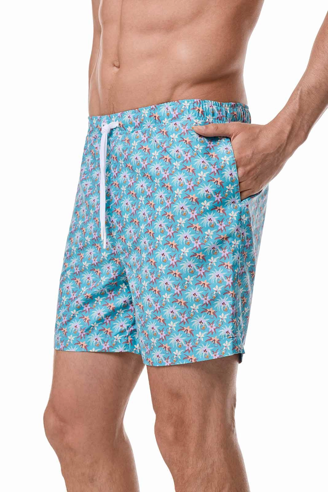 Harrison - Mens 5.5" Inseam Swim Trunk | Royal Orchid