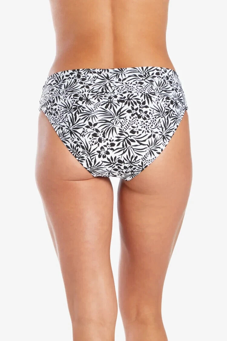 Helen Jon Underwear Womens Large White Black Tropical Convertible Hipster ERK571