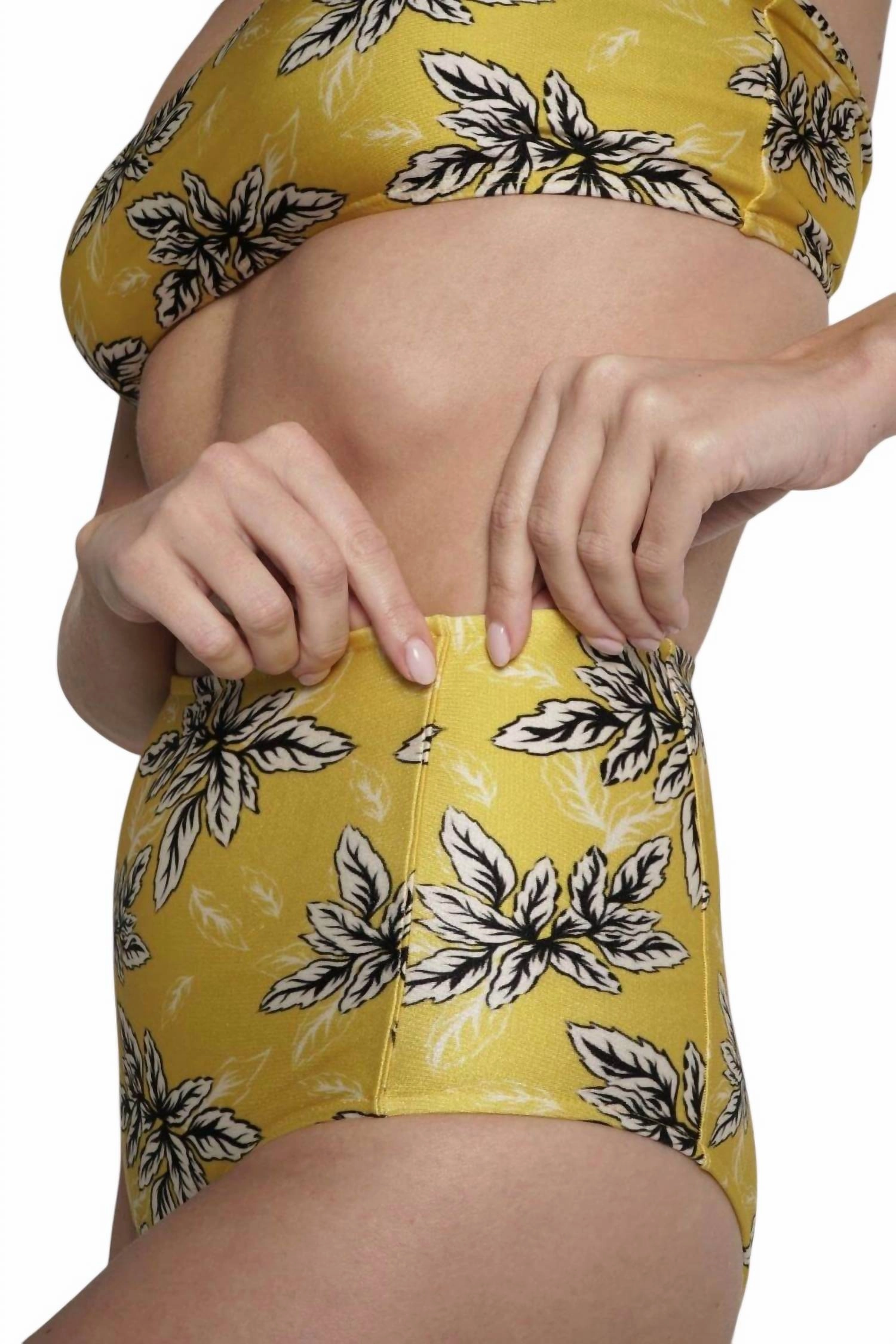 High Waisted Bikini Bottom In Bianca