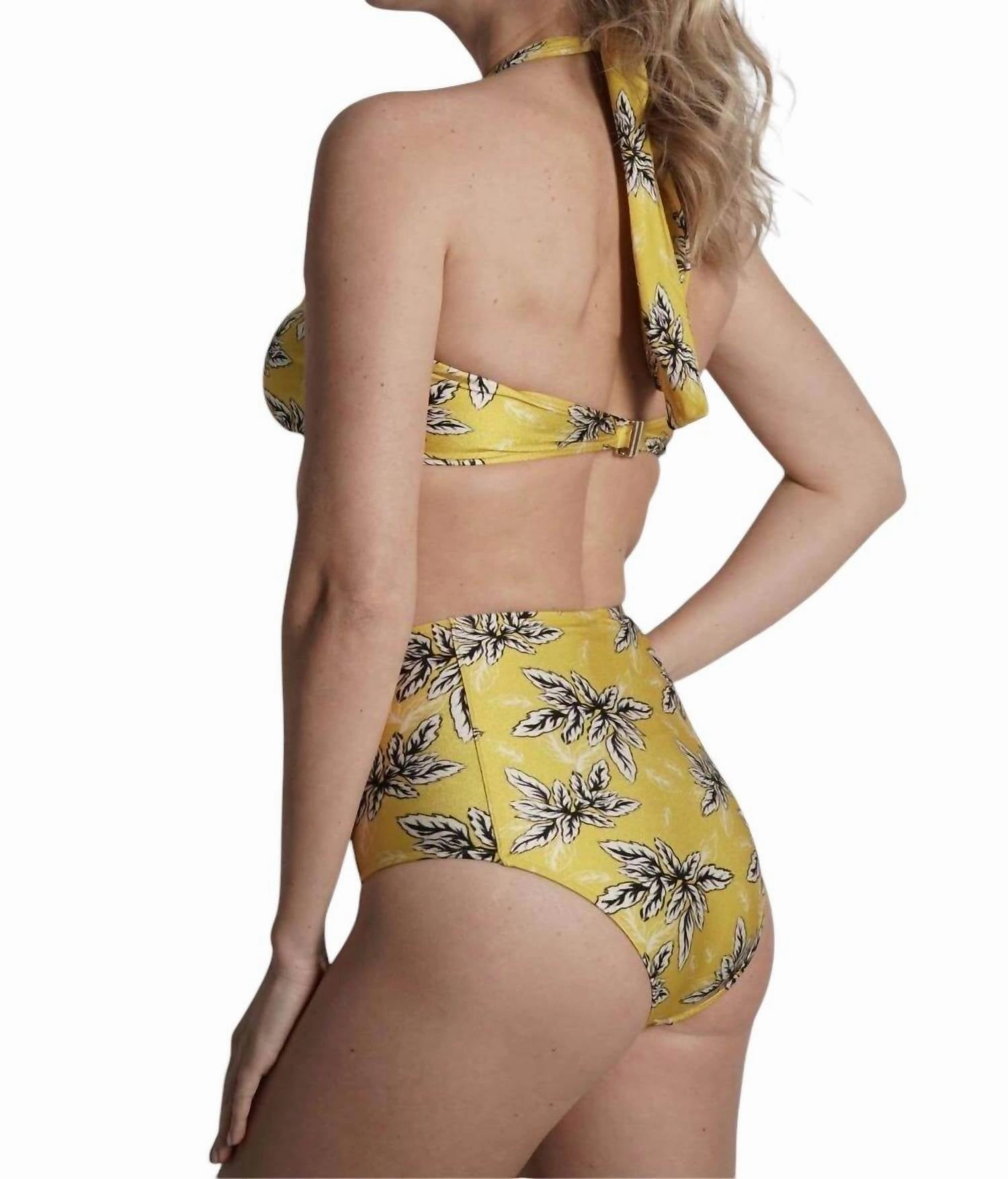 High Waisted Bikini Bottom In Bianca