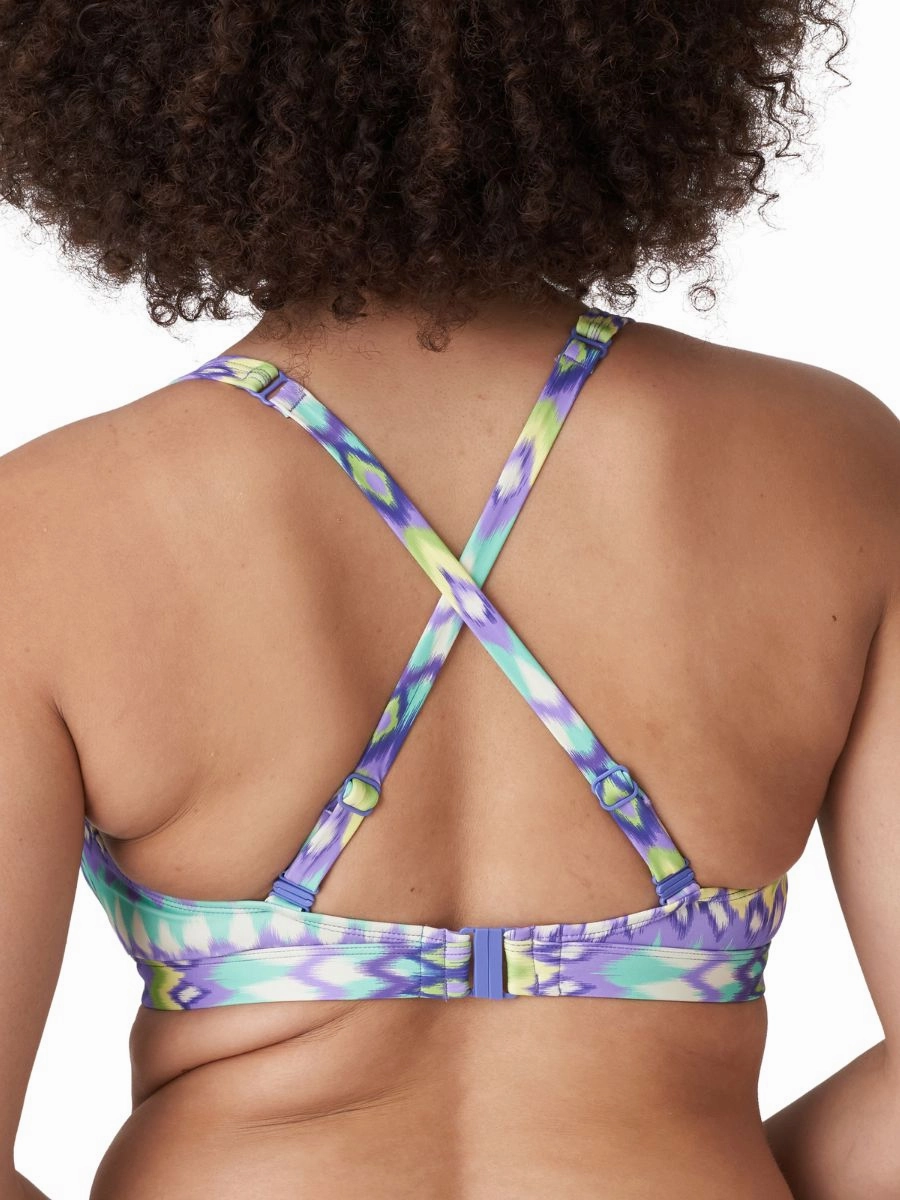 Holiday Plunge Bikini Top - Mezcalita Blue