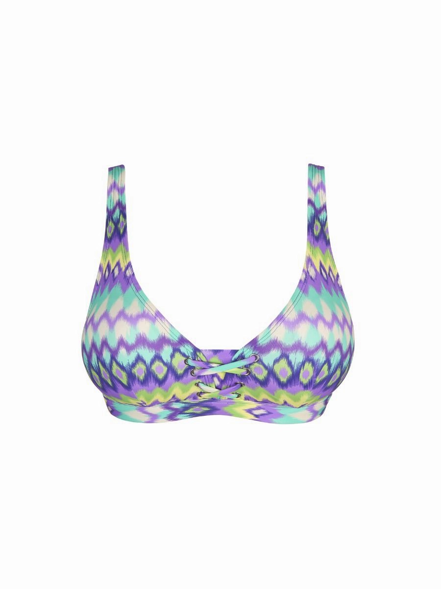 Holiday Plunge Bikini Top - Mezcalita Blue