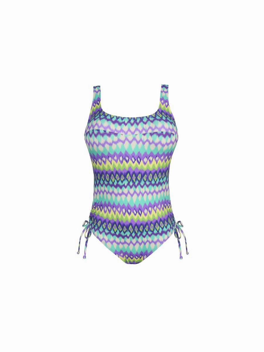 Holiday Swimsuit With Removable Pads - Mezcalita Blue