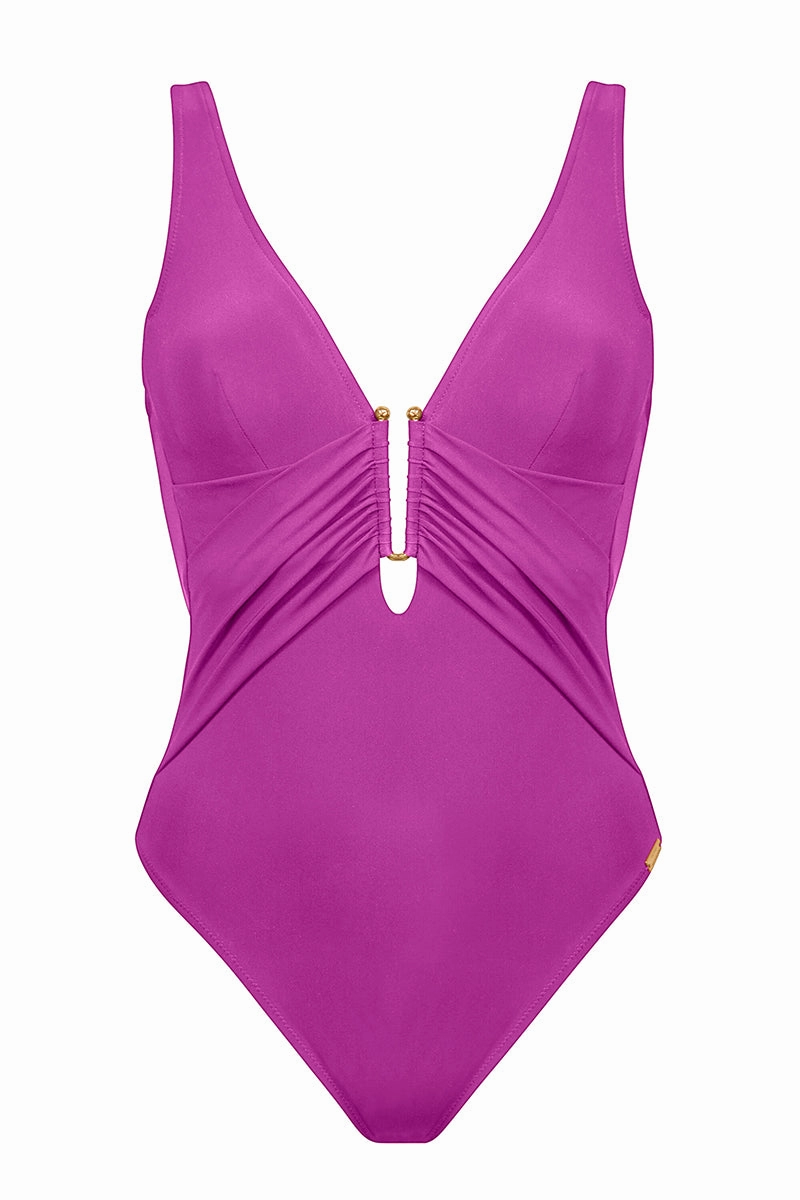 Honesty V Neck 1Pce Violet