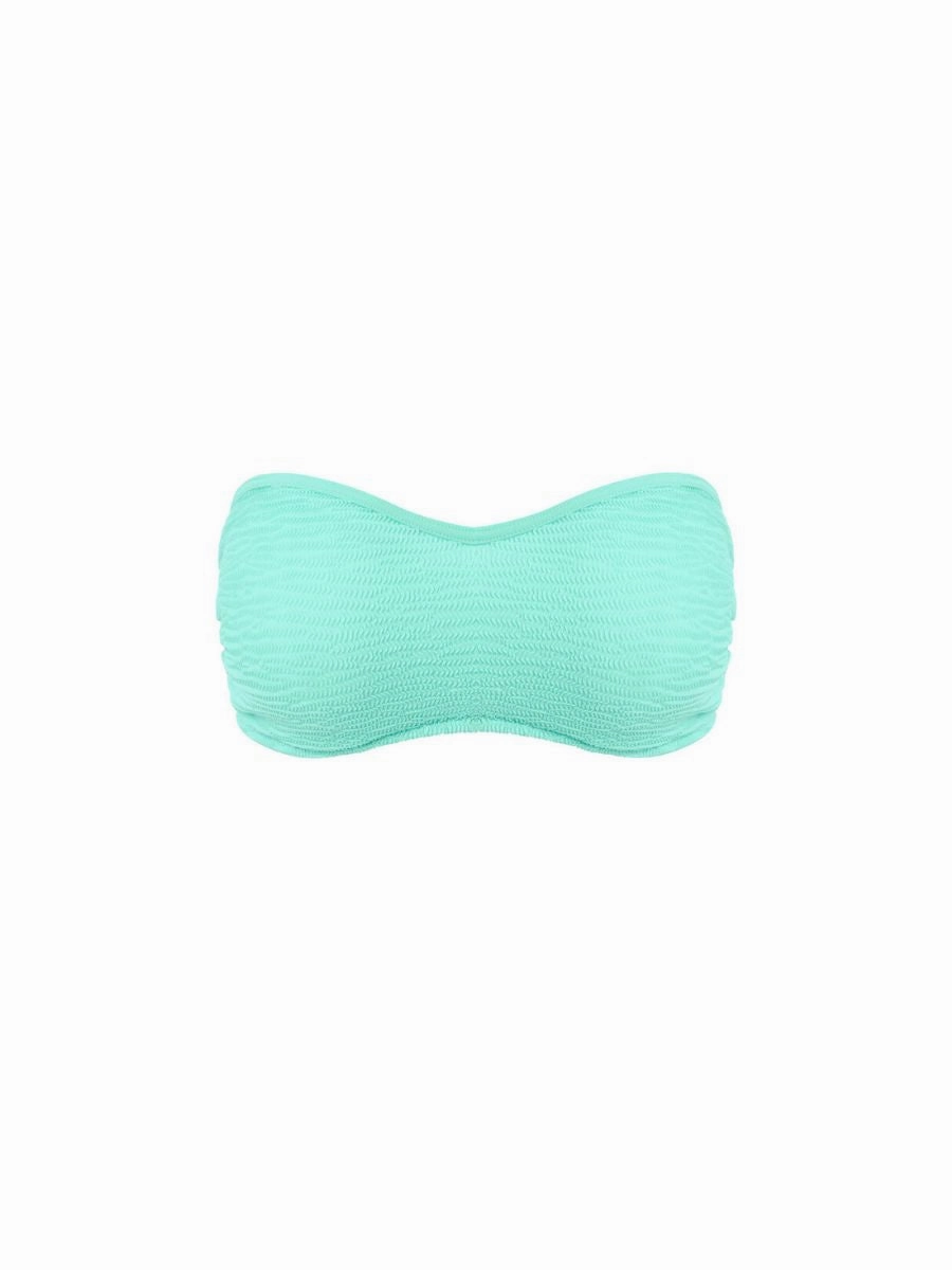 Ibiza Waves Bandeau Bikini Top - Frozen