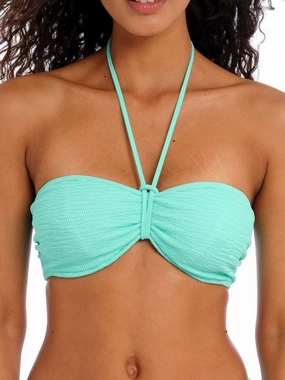 Ibiza Waves Bandeau Bikini Top - Frozen