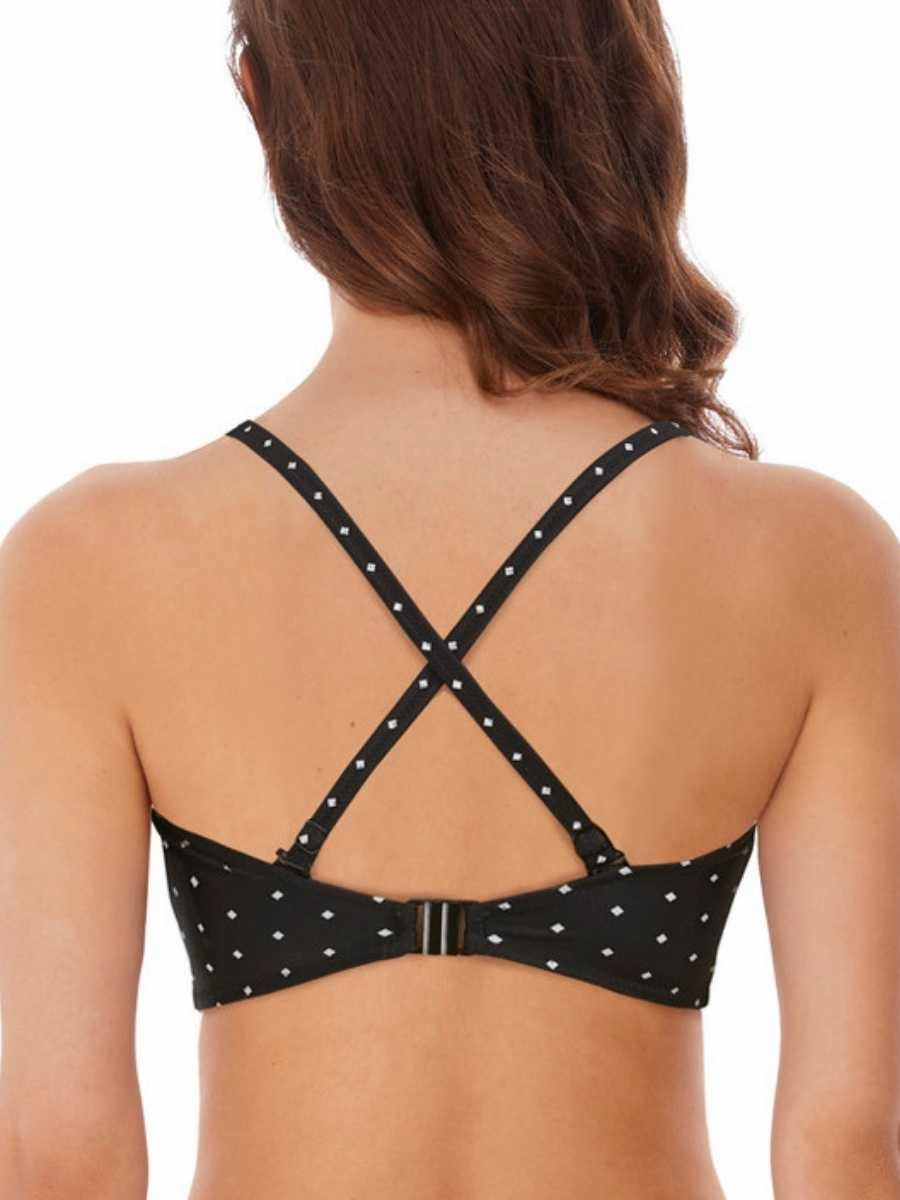 Jewel Cove Bralette Bikini Top - Black