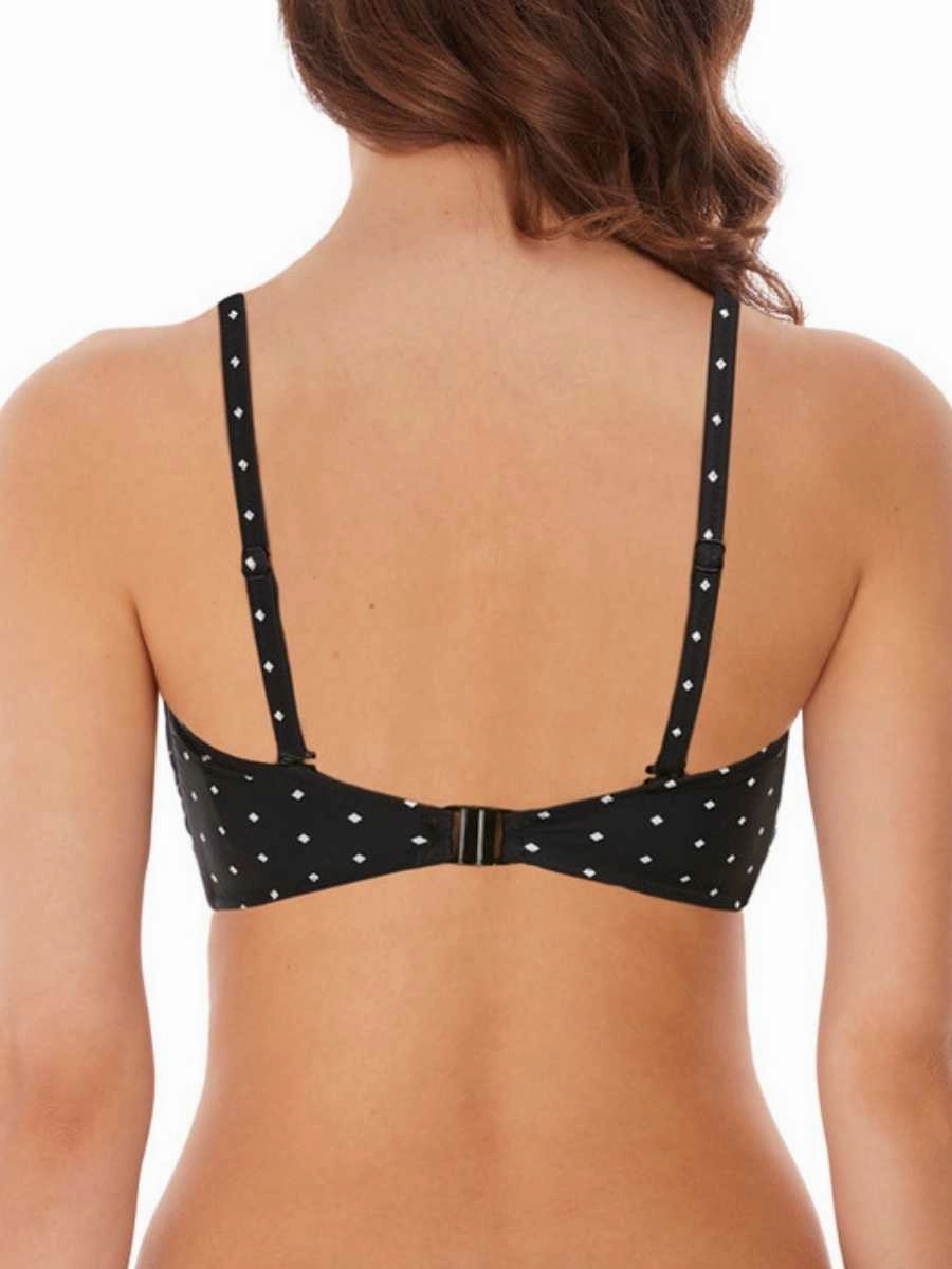 Jewel Cove Bralette Bikini Top - Black