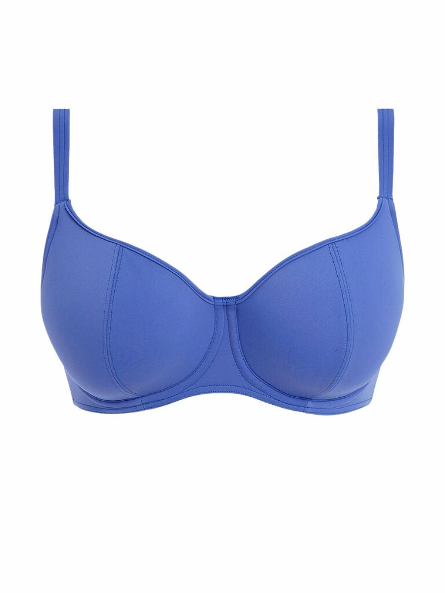 Jewel Cove Sweetheart Bikini Top - Plain Azure
