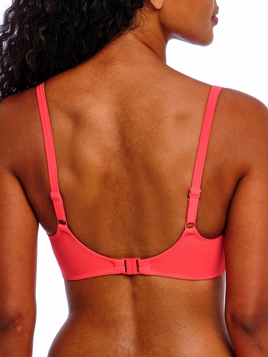 Jewel Cove Sweetheart Bikini Top - Plain Sunset