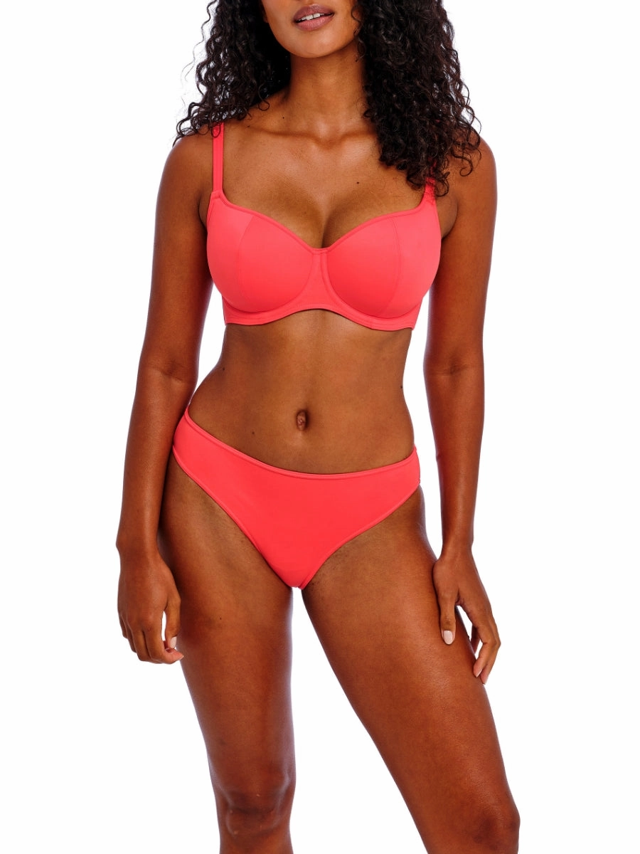 Jewel Cove Sweetheart Bikini Top - Plain Sunset