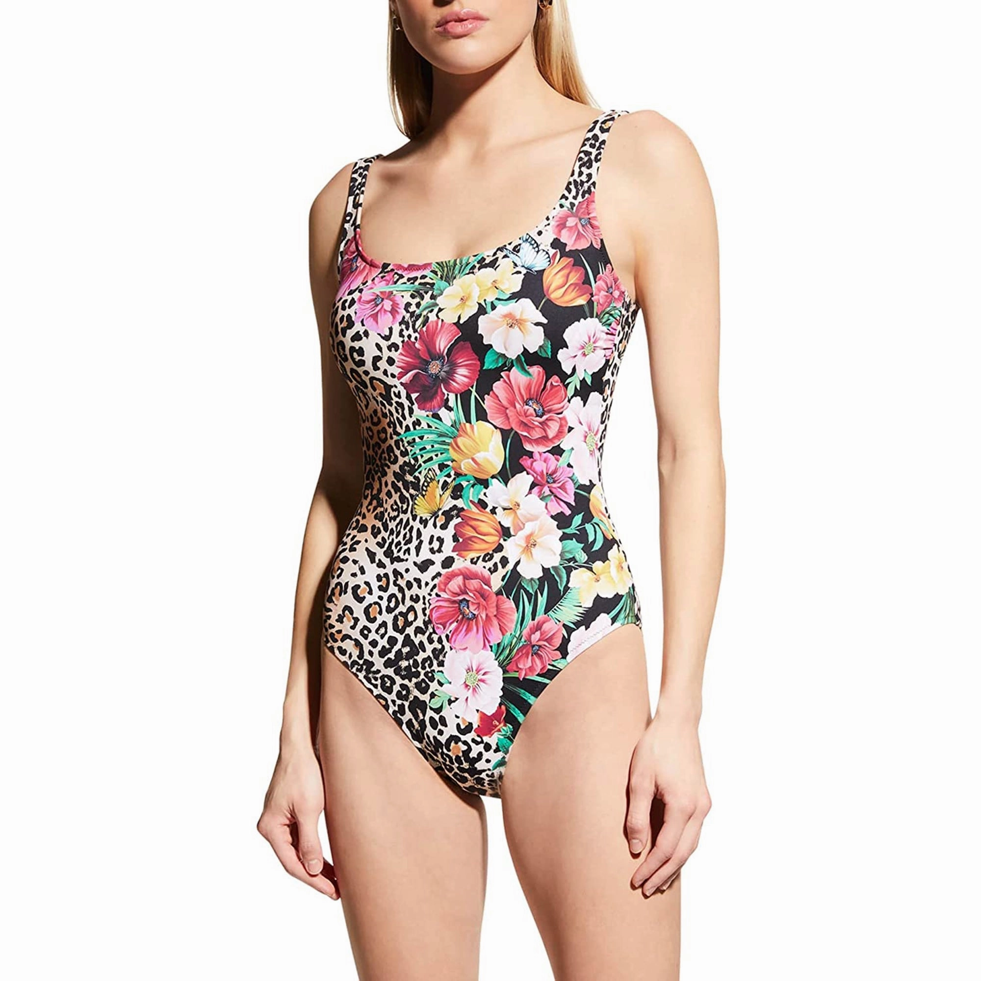 Johnny Was Sandrita One-Piece Swimsuit Floral Vibrant