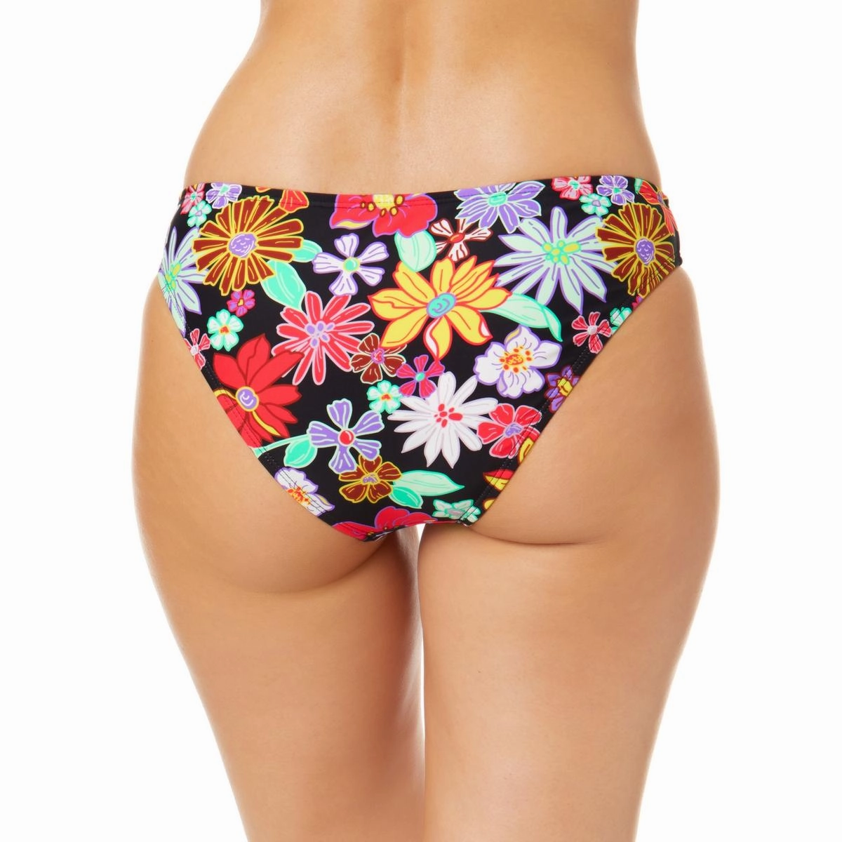 Juniors Womens Floral Print Hipster Swim Bottom Separates