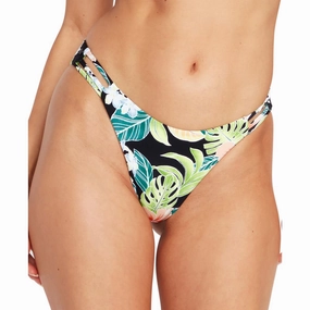 Juniors Womens Floral Print Nylon Swim Bottom Separates