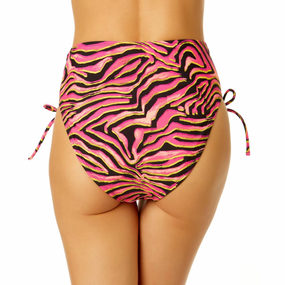 Juniors Womens High Waist Cinched Swim Bottom Separates