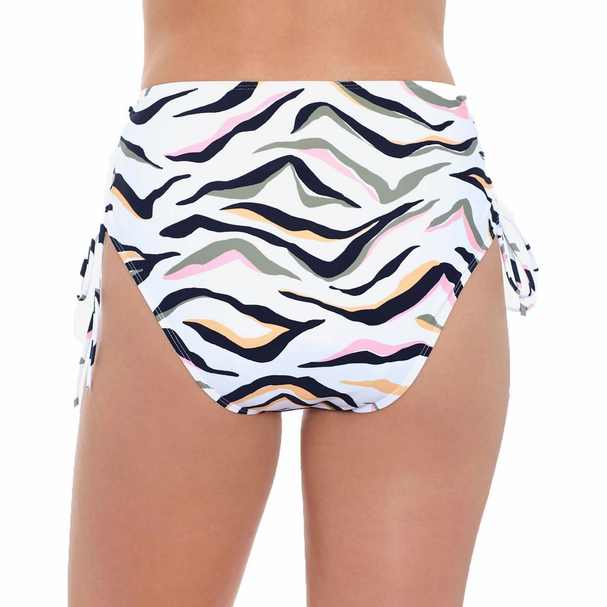 Juniors Womens High Waist Printed Swim Bottom Separates