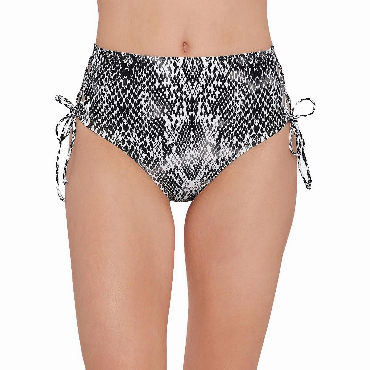Juniors Womens Side Tie High Waist Swim Bottom Separates