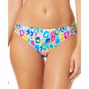 Juniors Womens Strappy Printed Swim Bottom Separates