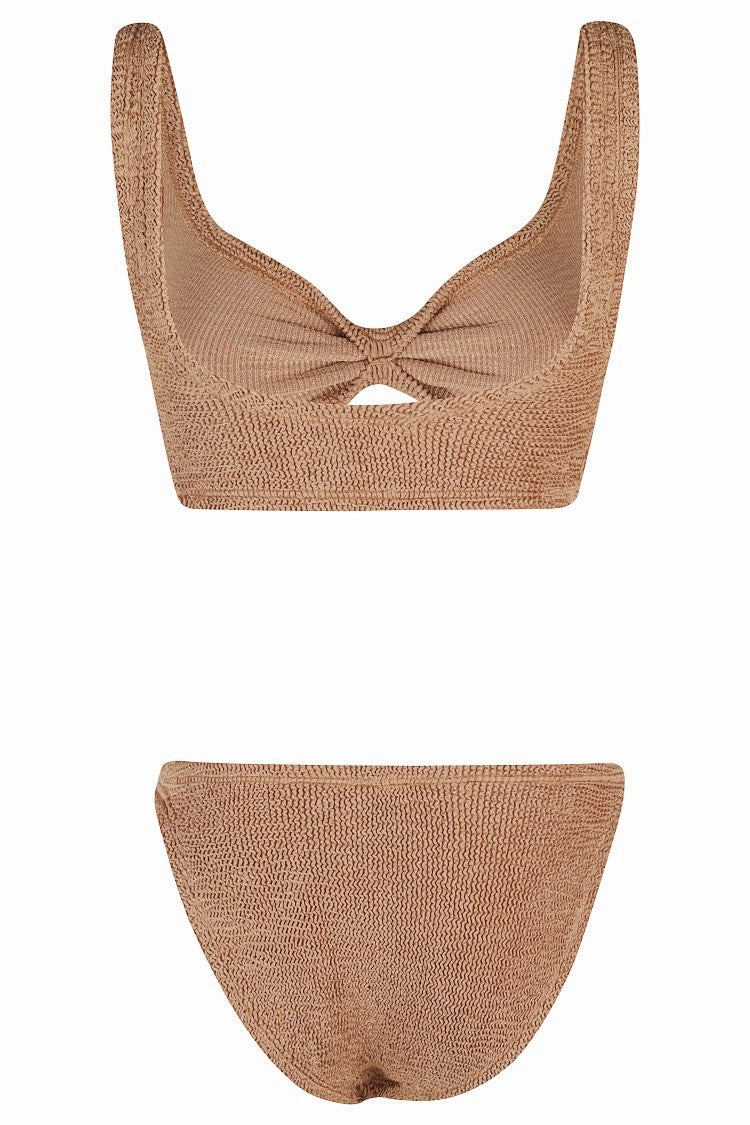 Juno Bikini - Metallic Cocoa