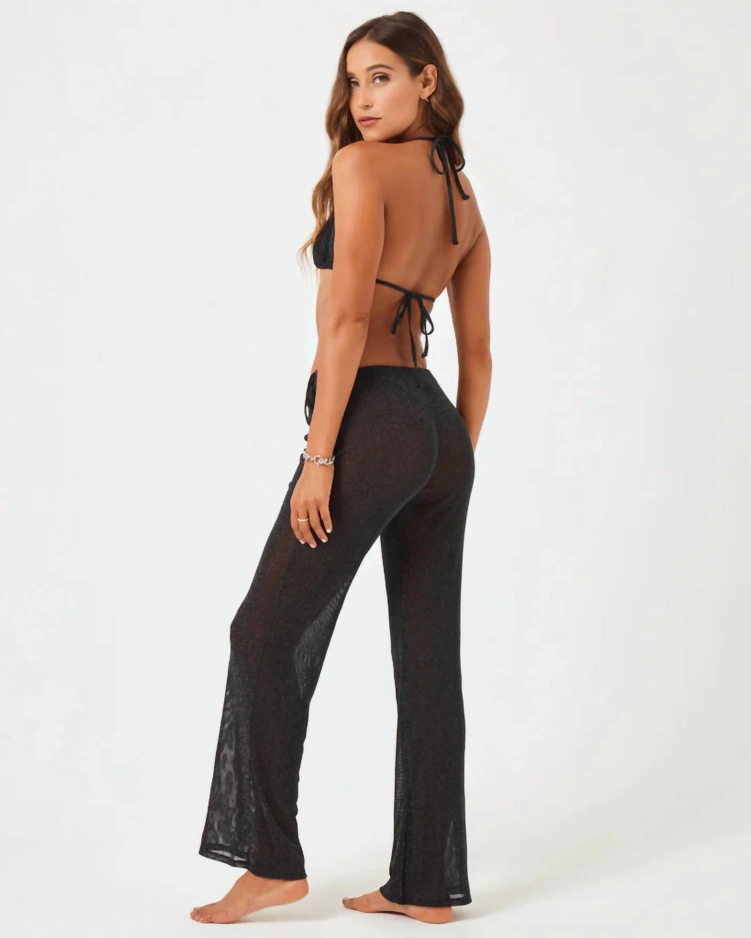 Kari Beach Cover Up Pants In Black