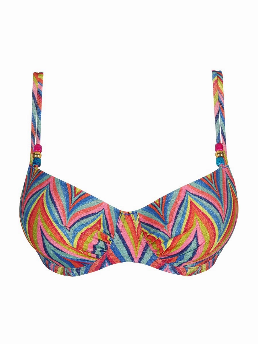 Kea Balcony Bikini Top - Rainbow Paradise