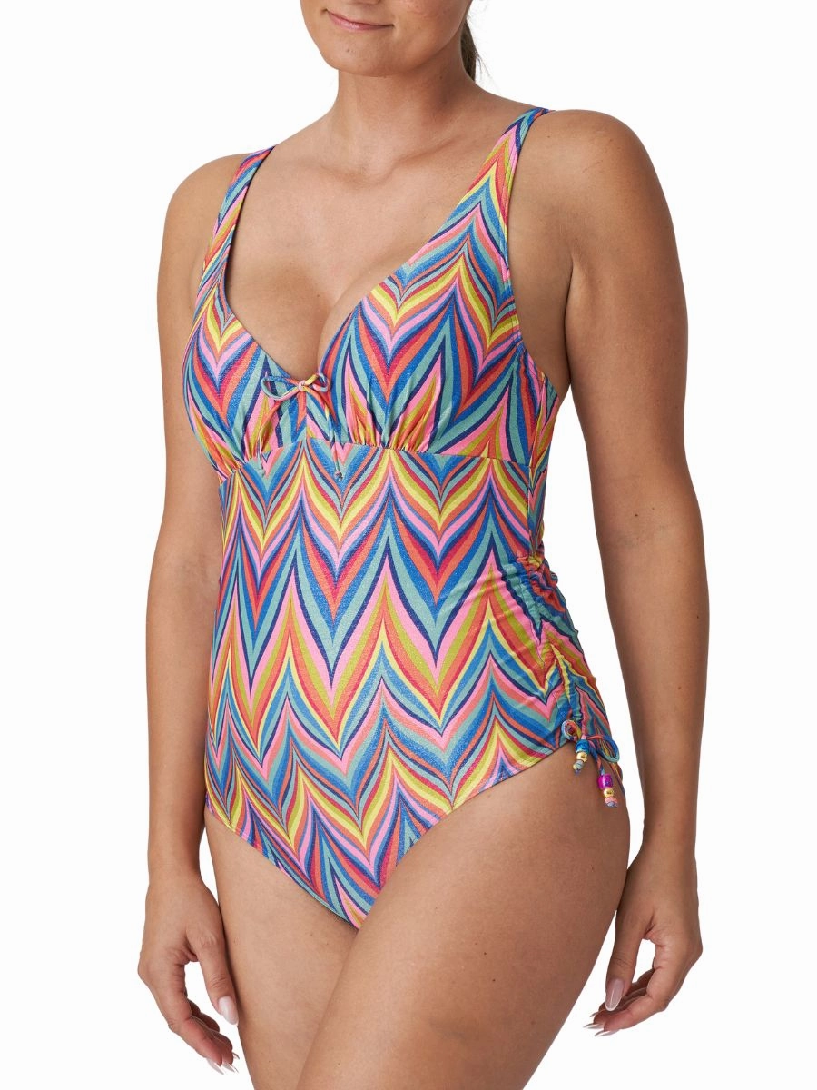 Kea Plunge Swimsuit - Rainbow Paradise