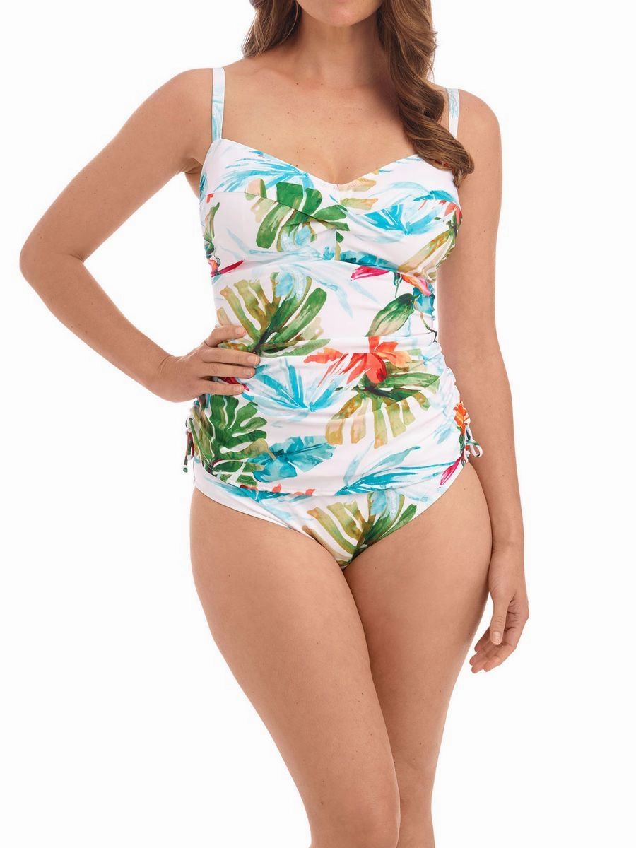 Kiawah Island Twist Front Tankini - Aquamarine