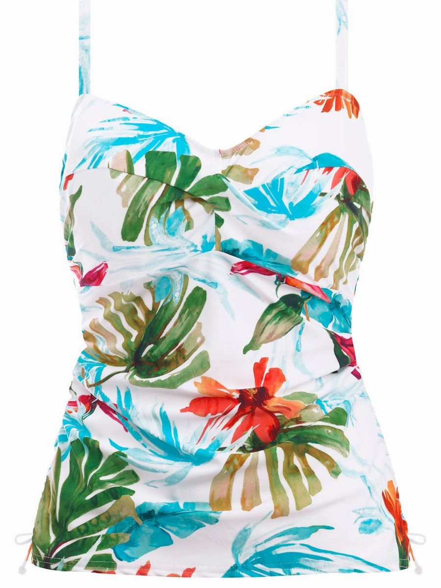 Kiawah Island Twist Front Tankini - Aquamarine