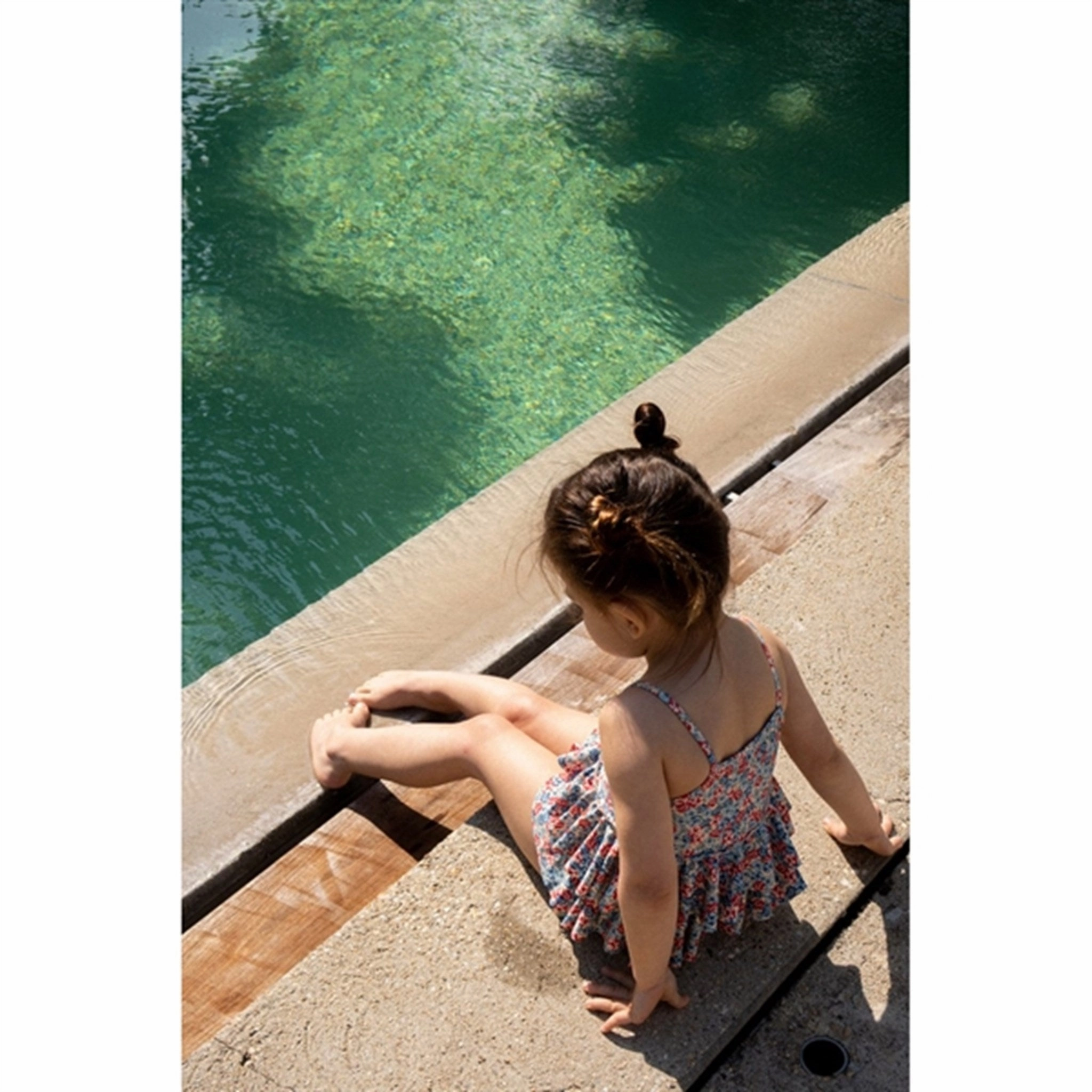 Konges Sl?jd Manuca Frill Swim Suit Rosie Blue