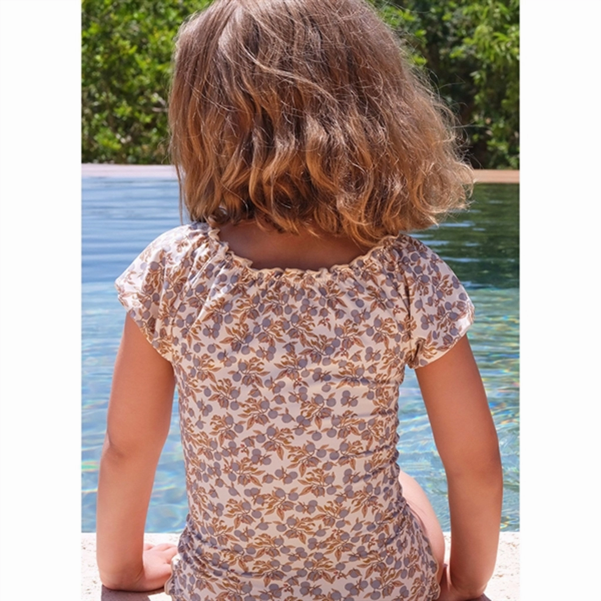 Konges Sljd Orangery Blue Collette Badedragt With Sleeves