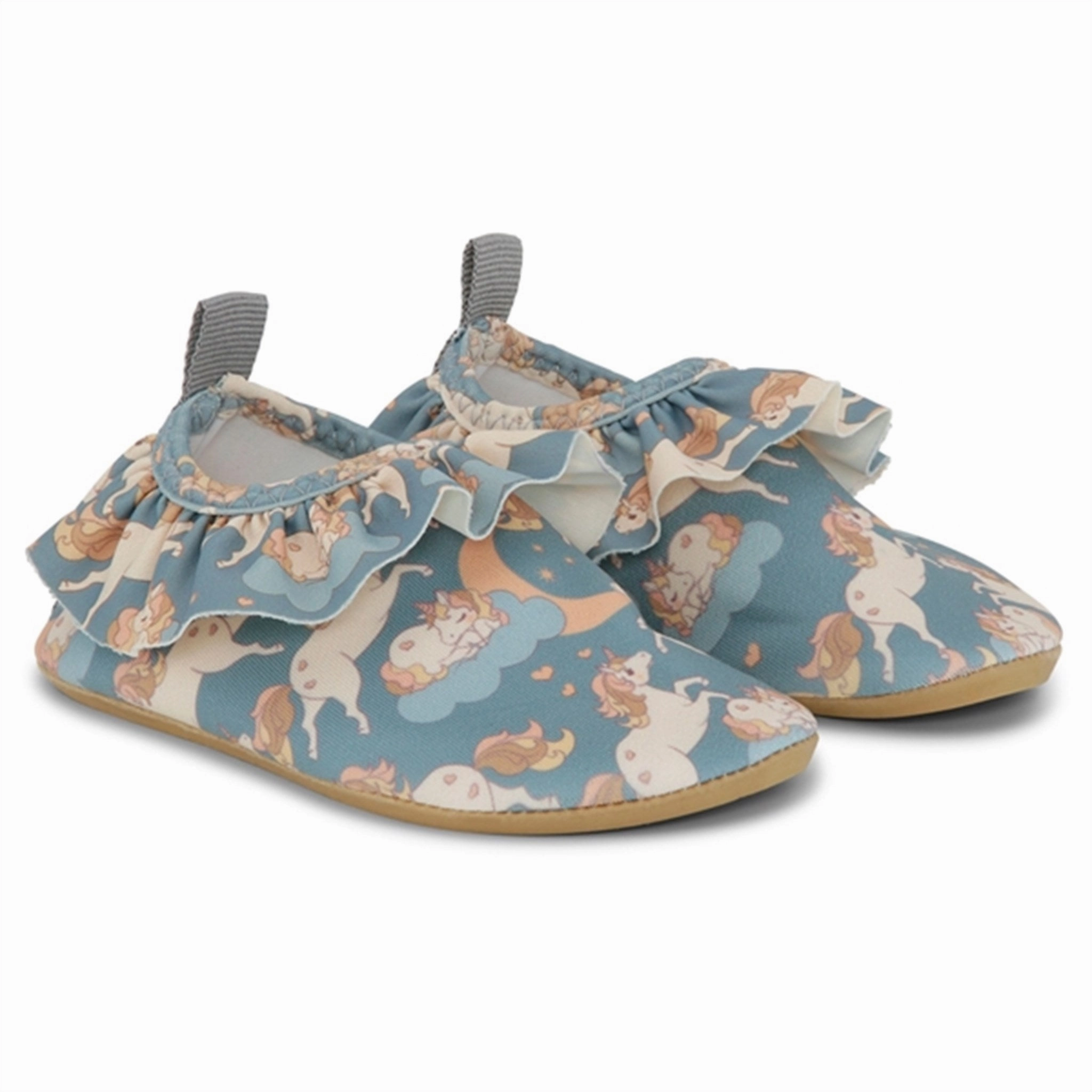 Konges Sljd Unicorn Blue Manuca Frill Swim Shoes