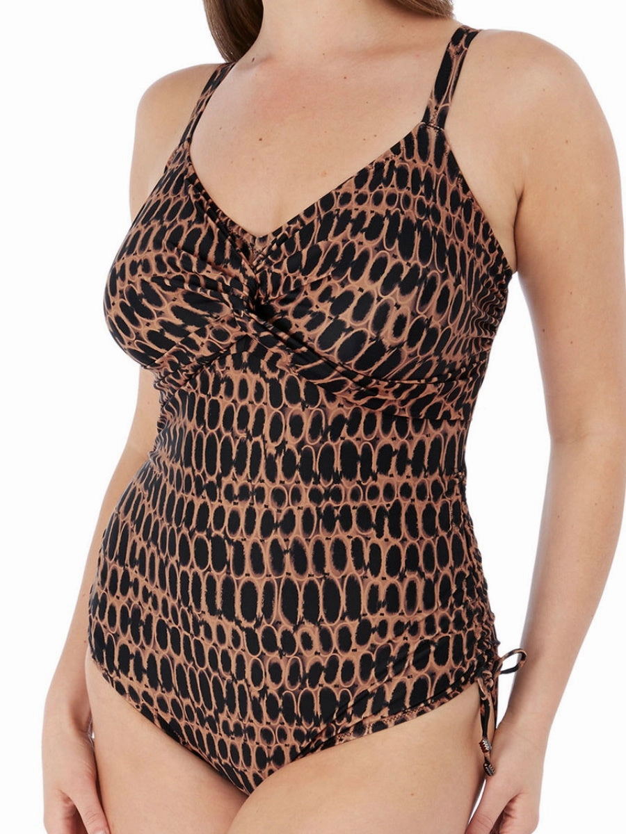 Kotu Twist Front Swimsuit- Copper
