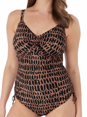 Kotu Twist Front Swimsuit- Copper