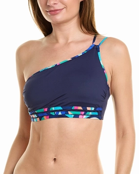 La Blanca Painted One Shoulder One-Piece