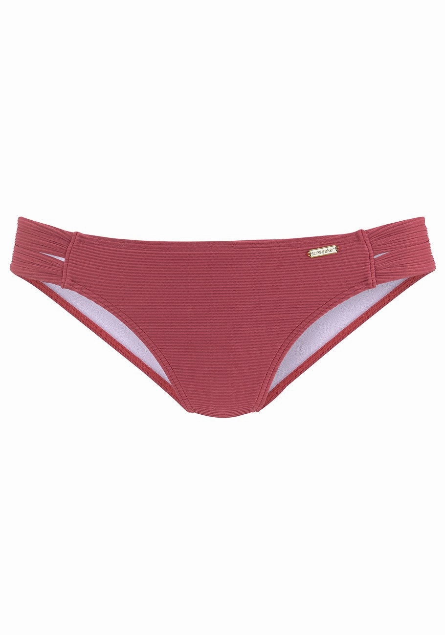 LASCANA Women's Strappy Classic Bikini Swim Bottom, Rust, 0
