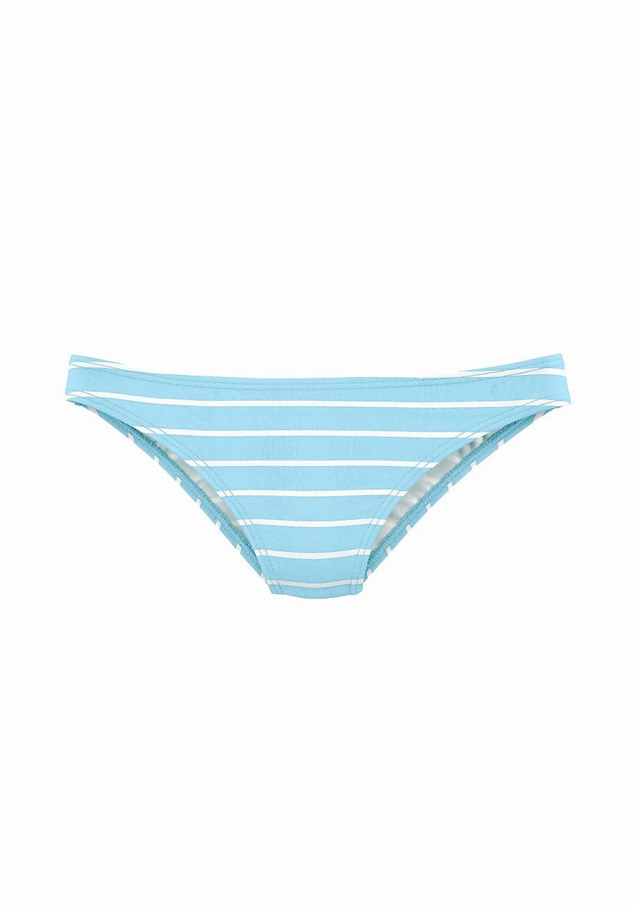 LASCANA Women's Striped Classic Bikini Swim Bottom