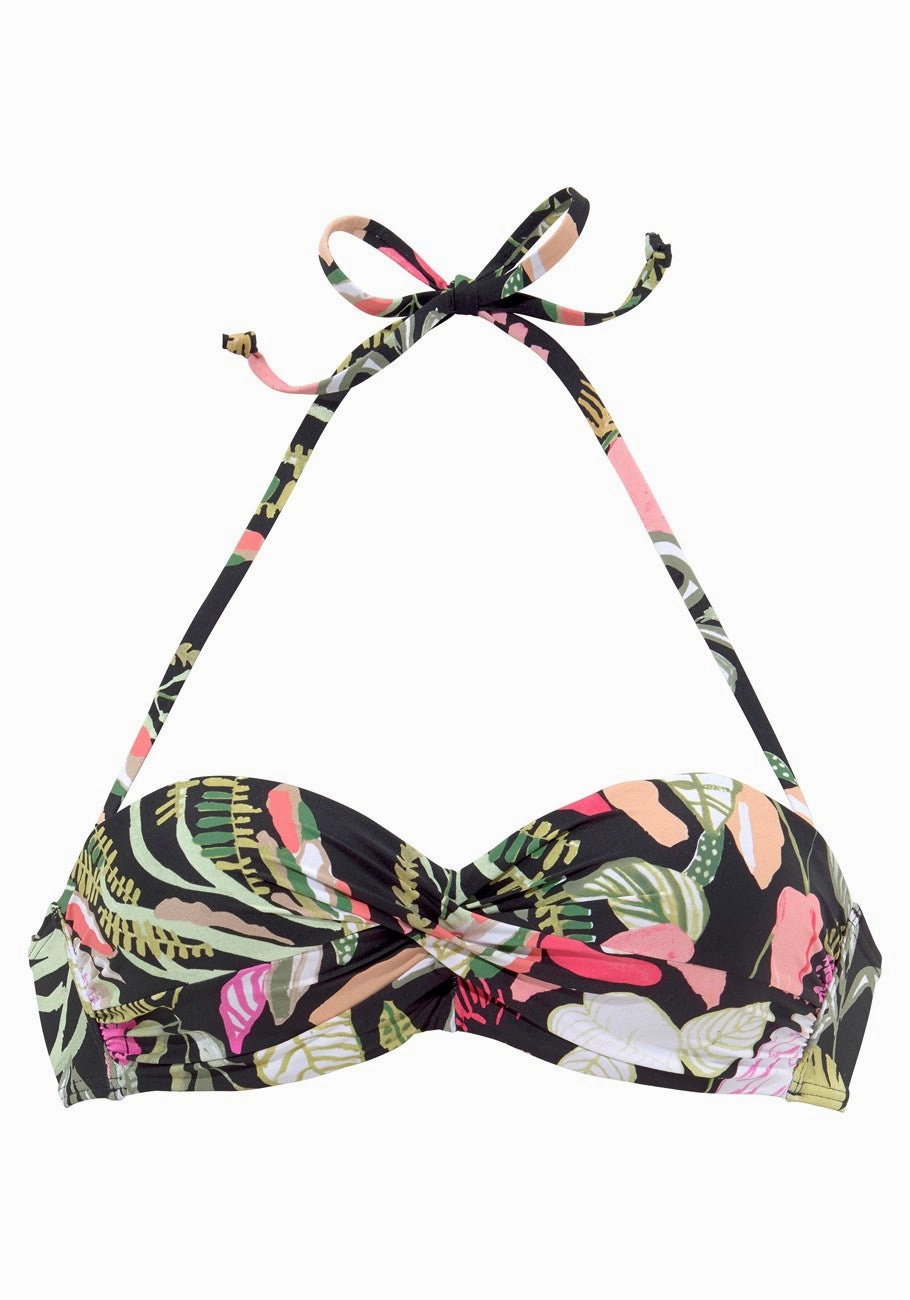 LASCANA Women's Tropical Underwire Bikini Top